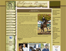 Tablet Screenshot of california-dressage.org